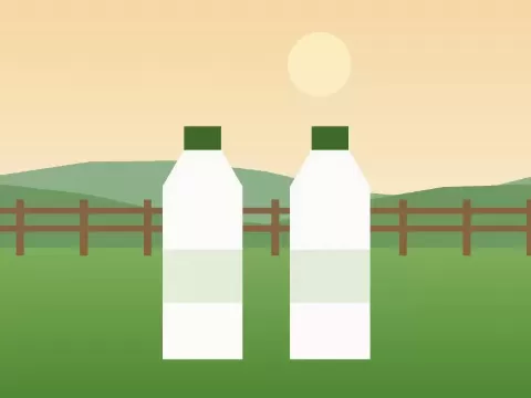 Leche fluida fresca